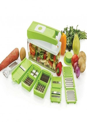 Фрукто - овощерезка для овощей и фруктов Nicer Dicer Plus c набором насадок, с контейнером 20766299