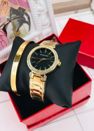 Подарочный набор для женщин часы, браслет + коробка 21151255
