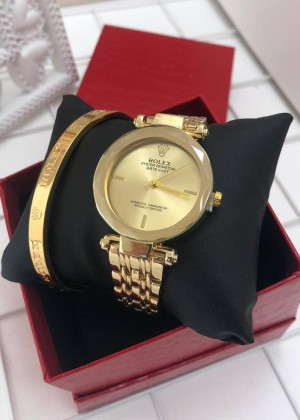 Подарочный набор для женщин часы, браслет + коробка 21151265