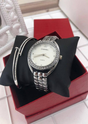 Подарочный набор для женщин часы, браслет + коробка 21151275