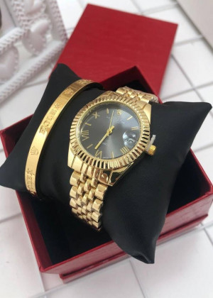 Подарочный набор для женщин часы, браслет + коробка 21177574