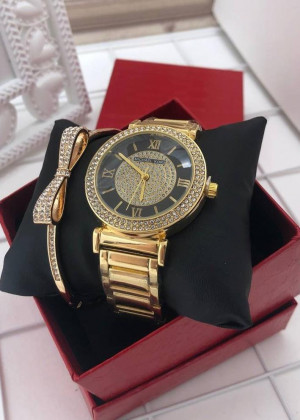 Подарочный набор для женщин часы, браслет + коробка 21177581