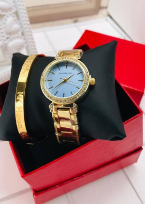 Подарочный набор для женщин часы, браслет + коробка #21177597