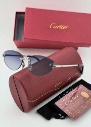 Набор женские солнцезащитные очки, коробка, чехол + салфетки