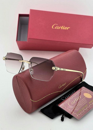 Набор женские солнцезащитные очки, коробка, чехол + салфетки #22986317