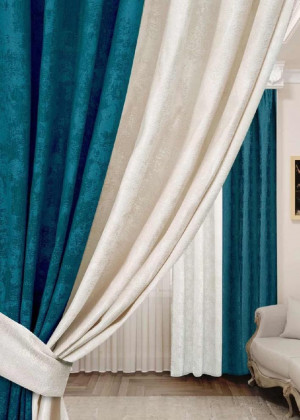 Комплект шторы и тюль #23095088