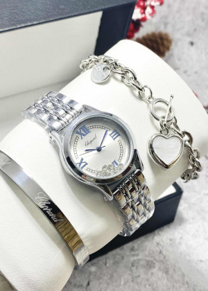 Подарочный набор для женщин часы, 2 браслета + коробка 23124076