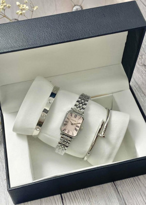 Подарочный набор для женщин часы, 2 браслета + коробка 23124077