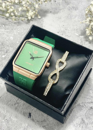 Подарочный набор для женщин часы и браслет+ коробка 23124241