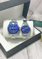 Подарочный набор часы для мужчин и для женщин + коробка