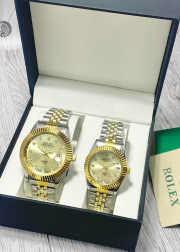 Подарочный набор часы для мужчин и для женщин + коробка