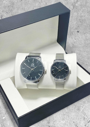 Подарочный набор часы для мужчин и для женщин + коробка #23124334