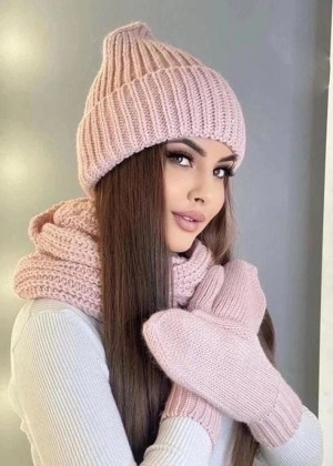 Шапка + шарф и перчатки #23209854