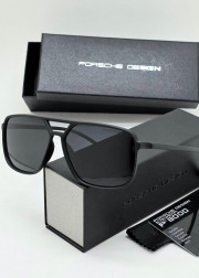 Набор мужские солнцезащитные очки, коробка, чехол + салфетки