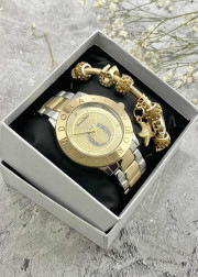 Подарочный набор для женщин часы и браслет+ коробка
