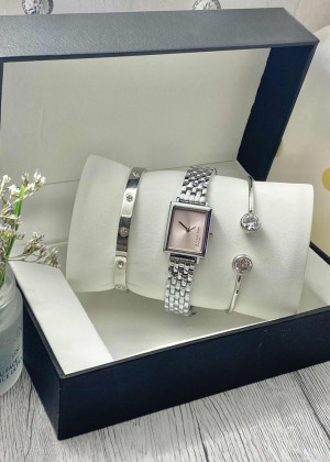 Подарочный набор для женщин часы, 2 браслета + коробка 23245200