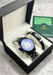 Подарочный набор для мужчины часы и браслет + коробка