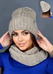 Шапка + шарф 2в1