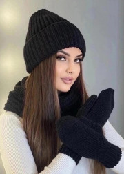 Шапка + шарф и перчатки