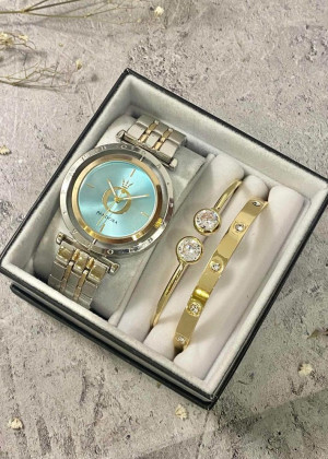 Подарочный набор для женщин часы, 2 браслета + коробка 23304731