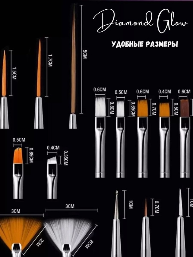 Набор кистей для маникюра 22955785